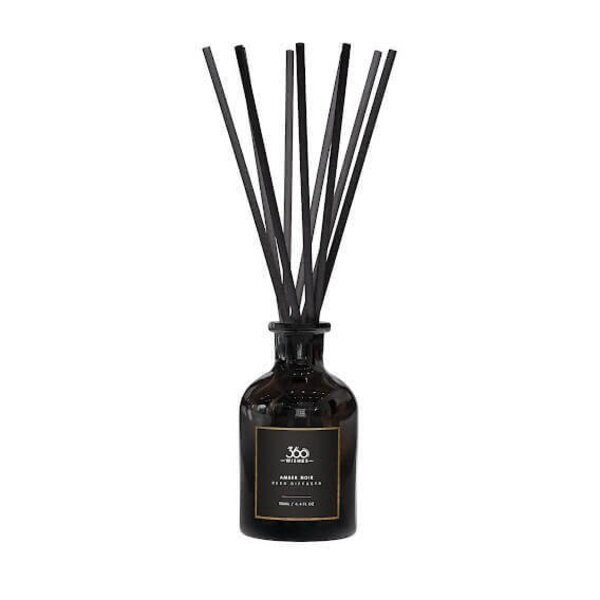 360 Wishes „Amber noir“ namų kvapas su lazdelėmis 130 ml